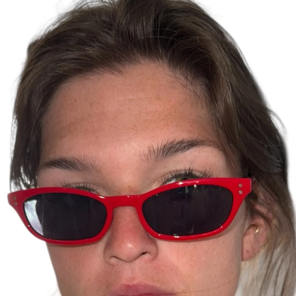Red Rectangle Sunglasses